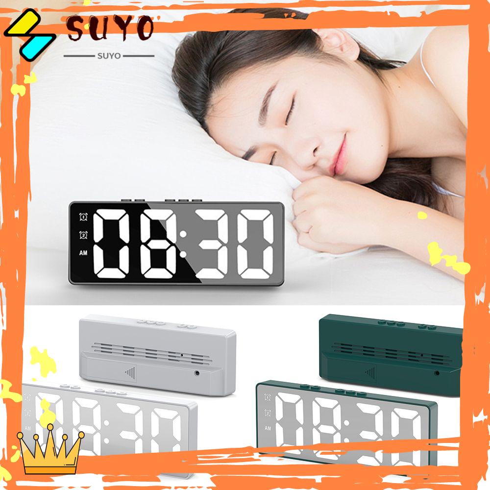 Suyo Jam Alarm Digital Dengan Lampu Malam LED