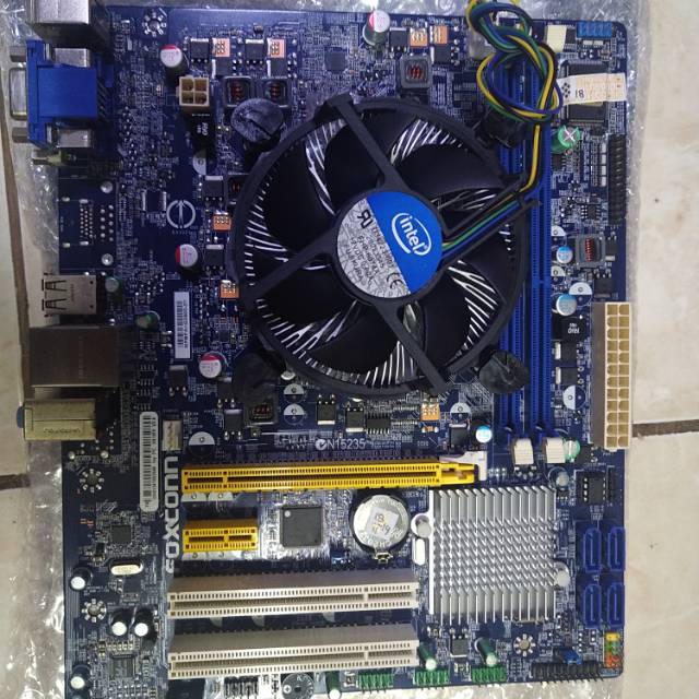 Paket mainbord lga 1155 h61 ddr3 prosesor core I7 2600 Dan fan