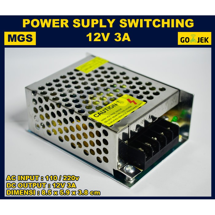 3Pcs Power Supply Switching 12v 3a