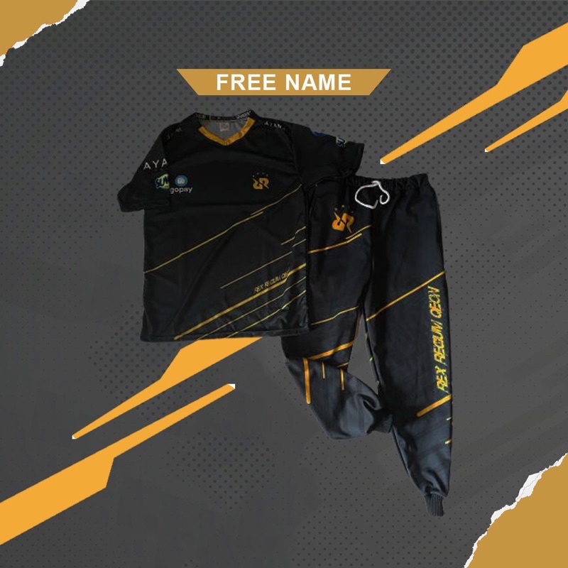 Jersey gaming RRQ 2020 1 set celana | 1 set jersey gaming RRQ 2020 anak dan dewasa