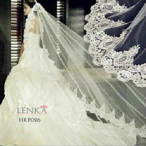 [TOKO TERPERCAYA] WEDDING VEIL LACE AKSESORIS PENGANTIN RENDA PUTIH HRP026