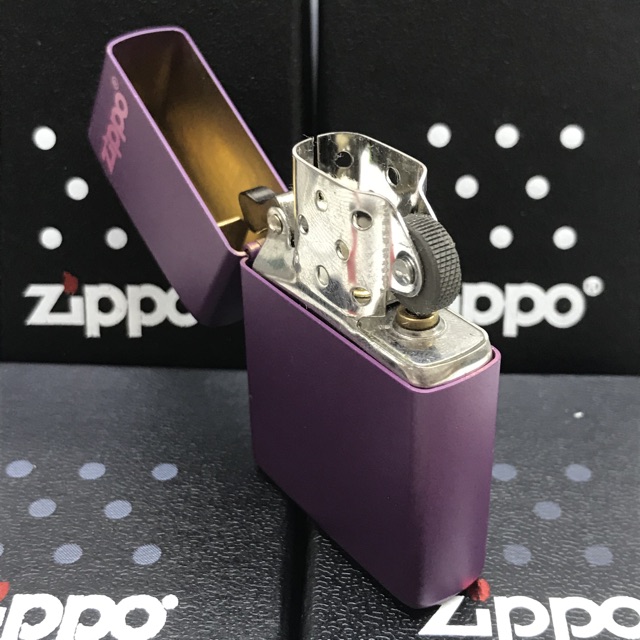 Zippo Matte Warna Ungu Grade Ori