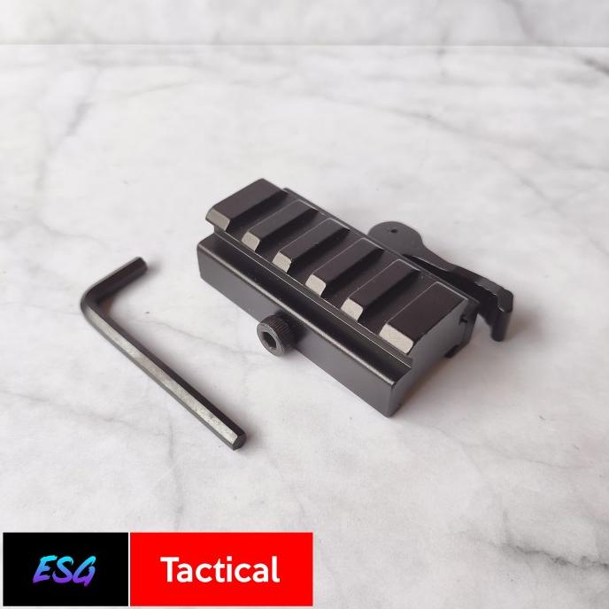 Adapter Peninggi Riser Picatinny Rail 20mm Airsoft AEG GBBR WGG