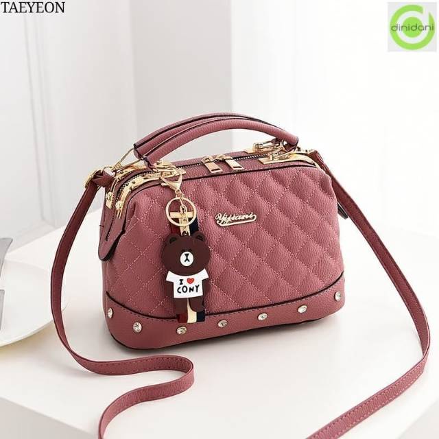 Tas Selempang Cantik wanita TAEYON Tas Doctor Fashion Wanita Shoulder Bag Original Korea Tas Murah Bisa COD