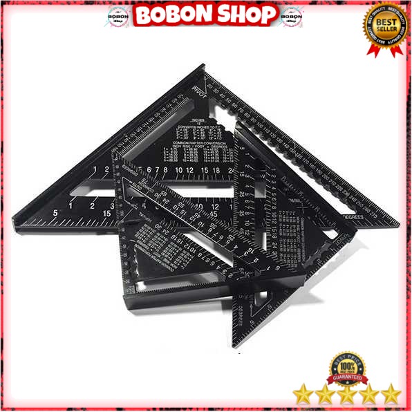 

Penggaris Siku Mistar Triangle Ruler Aluminium 7 inch