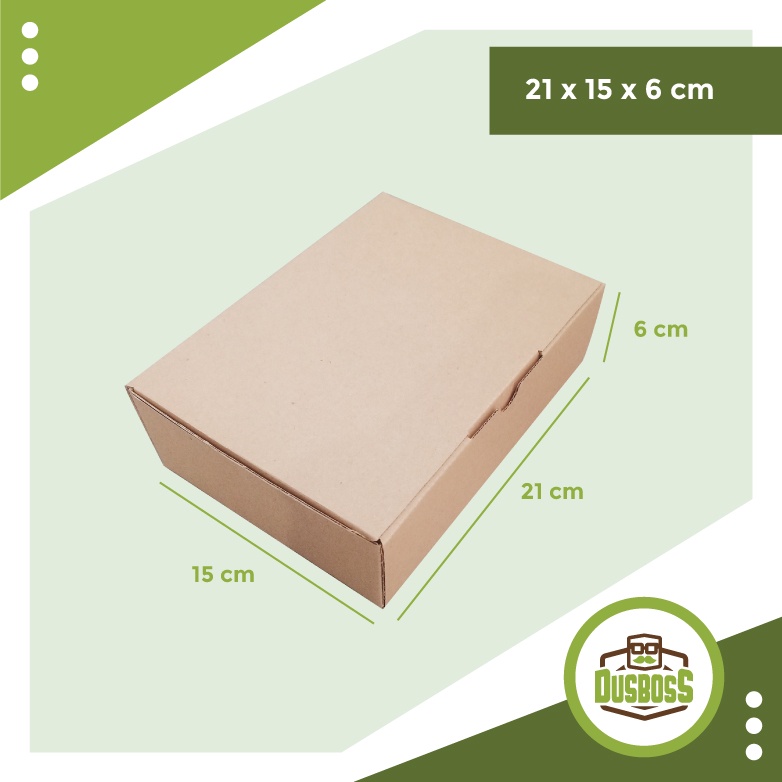 

Kardus 21x15x6 cm --Die Cut dan easy usage--