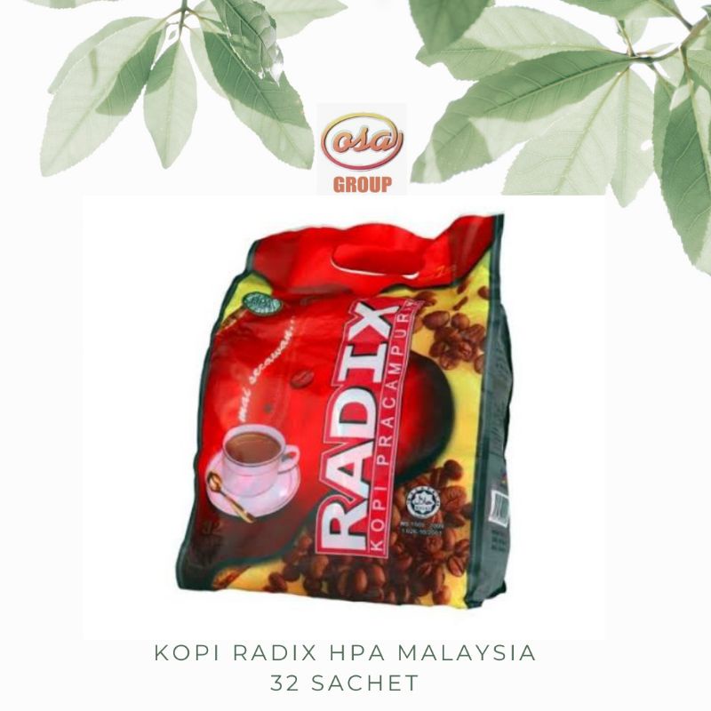 

Kopi Radix impor HPA Malaysia Original Isi 32 Sachet Kemasan Jumbo import 100% ori