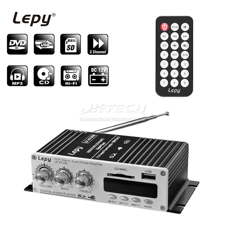 Jual Audio LP-A7 USB Lepy Digital Player Bluetooth 4.2 Version Car ...