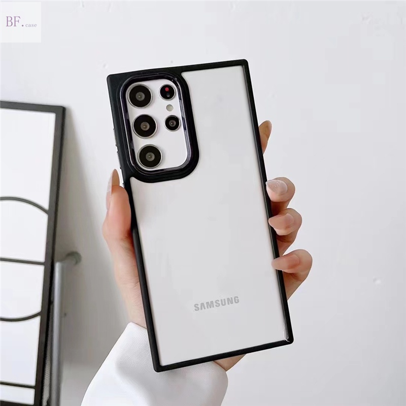 Case Pelindung Lensa Bahan Akrilik Transparan Untuk Samsung A12 A22 A32 A33 A53 A73 A13 A52 S21FE S22 Ultra