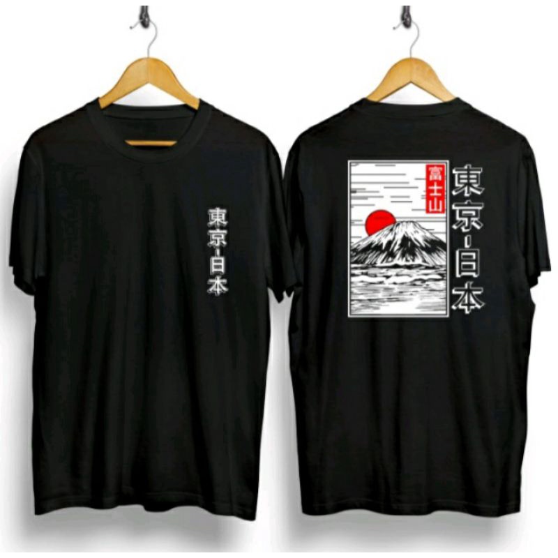 Kaos Samurai Gunung Fuji | Distro Pria Wanita | Kaos Jepang