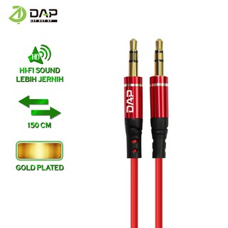 DAP Kabel Audio AUX 3.5mm 120cm D-AU02 Garansi Resmi 1 Tahun 1Pcs