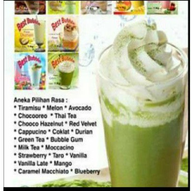 

powder minuman best bubble 1kg all varian rasa