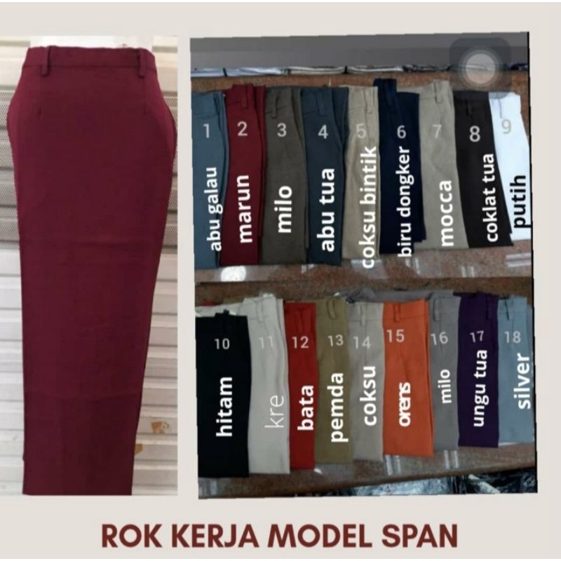 Rok kerja wanita/ rok span rok pns