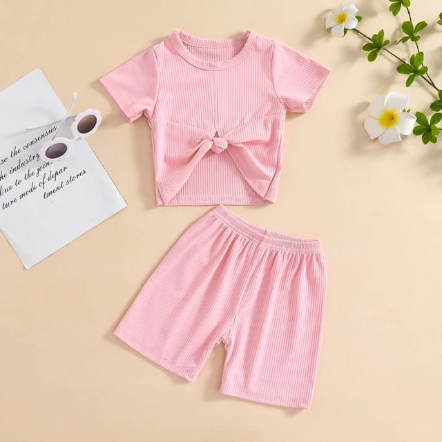 BEFAST - ZTL OOTD Setelan Anak NABIL / SETELAN ANAK MILA / Oneset Anak-Anak Perempuan Model Terbaru / Pakaian Santai Casual Anak / Set Atasan Kaos Lengan Pendek+Celana Pendek / Oneset Polos / Setelan Anak Termurah