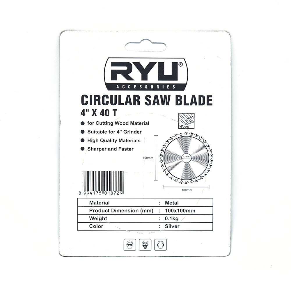 RYU AC-BD142 for Wood - Circular Saw Blade 4 Inch x 40T