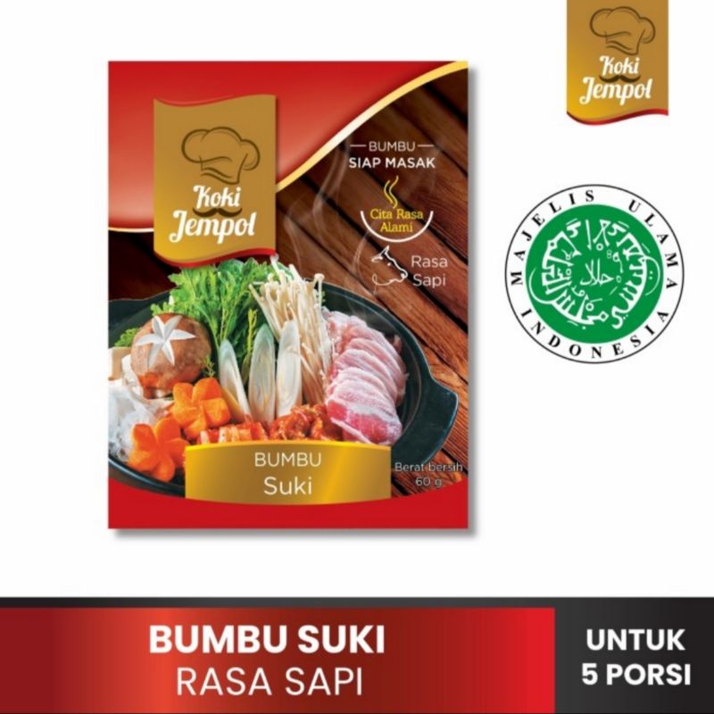 

Bumbu Suki Koki Jempol/Kaldu Rasa Sapi - 5 porsi