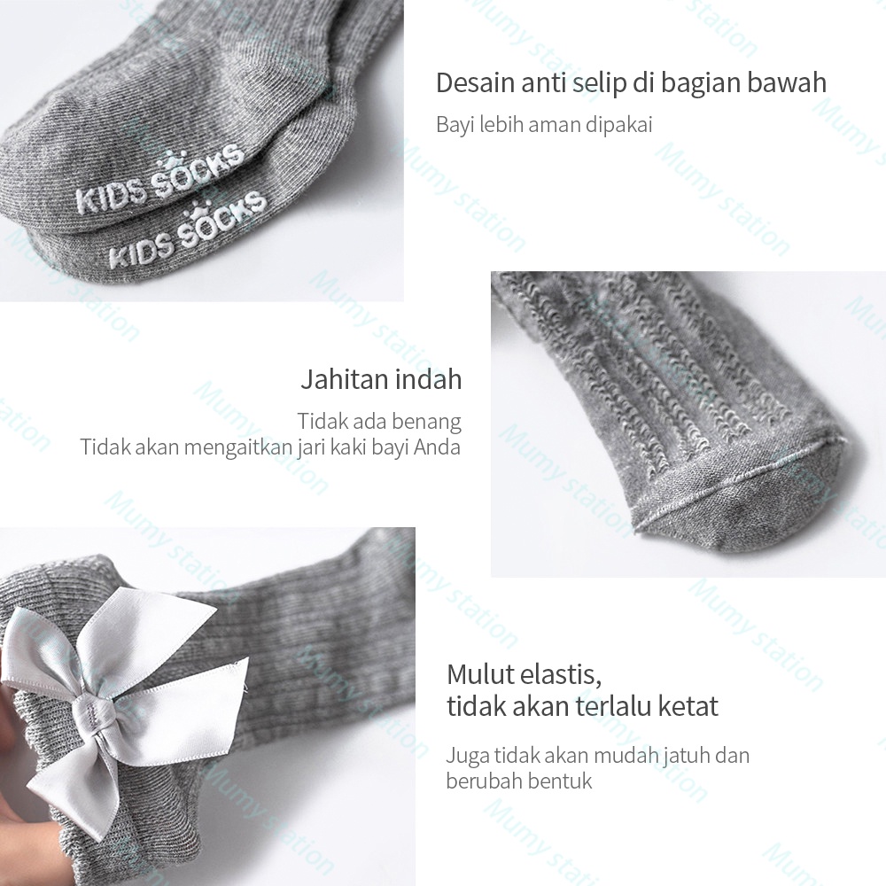 Mumystation Kaos Kaki Bayi Panjang untuk Perempuan / Kaus kaki bayi lucu