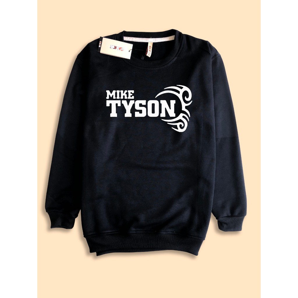 Jaket Sweater Premium desain logo Mike Tyson boxing tinju