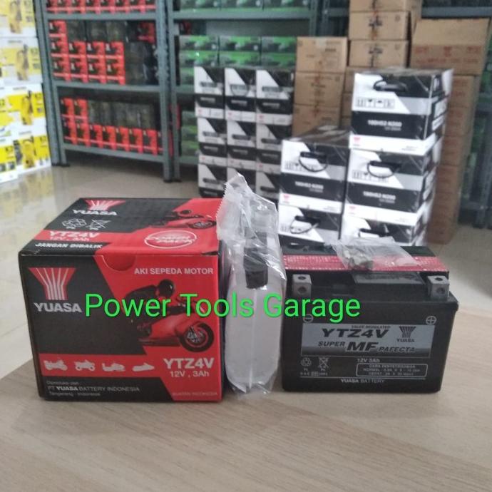 TERKINI! AKI MOTOR VIXION,BEAT,MIO,VARIO,KHARISMA AKI KERING YUASA YTZ4V GTZ4V