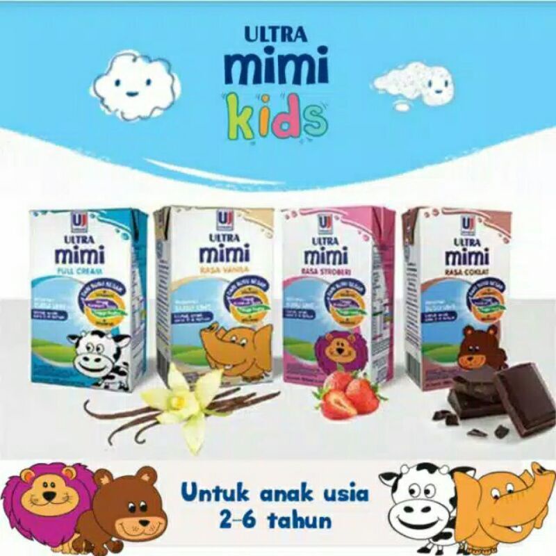 

Susu ULTRA MIMI Kids 125 ml All Variants [satuan per pcs]