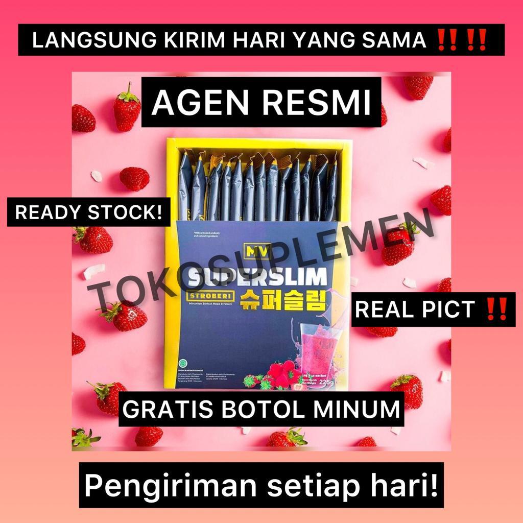(READY) MVSuper Slim 1 Box isi 15 Sachet MVSUPERSLIM MV SUPER SLIM Fiber dari MARIA VANIA Minuman Di