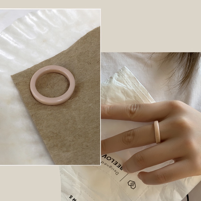 Resin Ring Accessories Retro Fashion Personality Versatile Korea