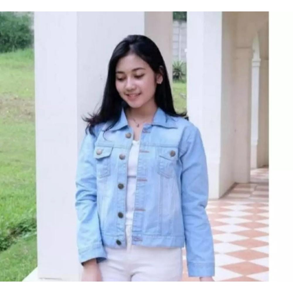 JAKET JEANS RAWIS /JAKET BIONDI BIONDY/JAKET JEANS WANITA /JAKET SOBEK JEANS/JAKET JEANS DENIM PREMI