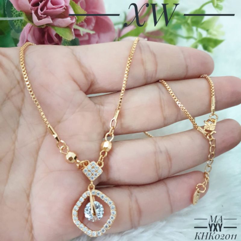 Kalung Yaxiya Koye Zircon Gold KHK02011