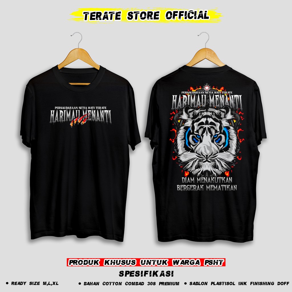 Kaos Psht Harimau Menanti Macan Putih Pro Desain Kode Tsid 2 Bahan Distro Bisa Cod Shopee Indonesia