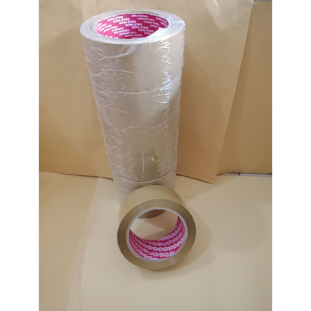 

lakban coklat gold pack 100 yard