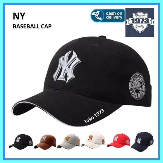 Cap Colourspace - Creamy Hrvd - Topi Cream Baseball Cap : Ny - Topi Baseball Topi Pria Topi Olah Rag