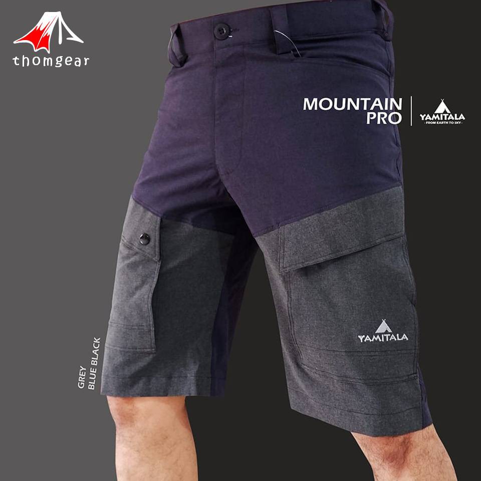 Celana Pendek Gunung Outdoor Hiking Pendek Yamitala Mountain Pro Unisex Pria Wanita Laki Laki Cewek Cewe Cowok Cowo Dewasa Quickdry Stretch Elastis Slim Fit Reguler Karet Pinggang Original Terbaru Ukuran S Xl 27 Jumbo Thomgear