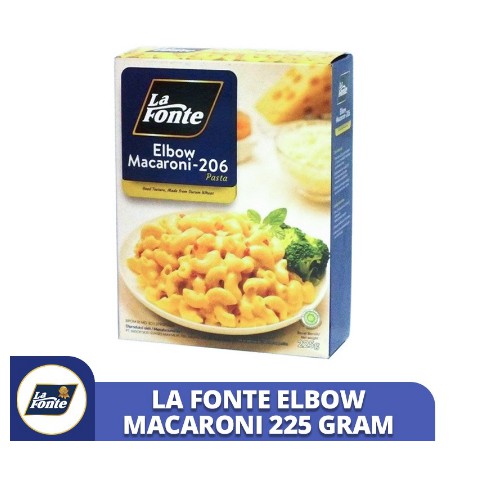 

LA FONTE ELBOW MACARONI-206 225 GRAM - PASTA MAKARONI INSTAN