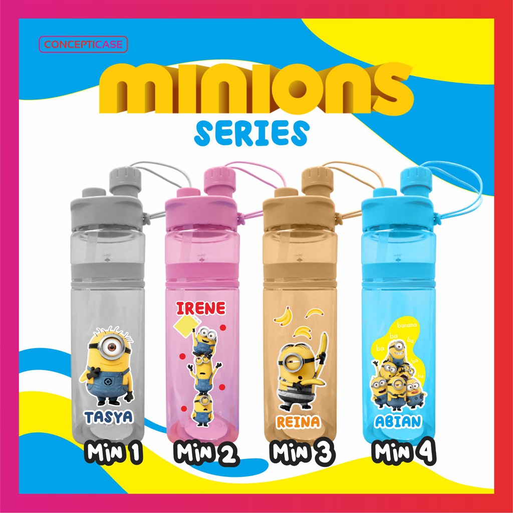 BOTOL MINUM ANAK CUSTOM PRINT UV (BUKAN STICKER) MOTIF 2