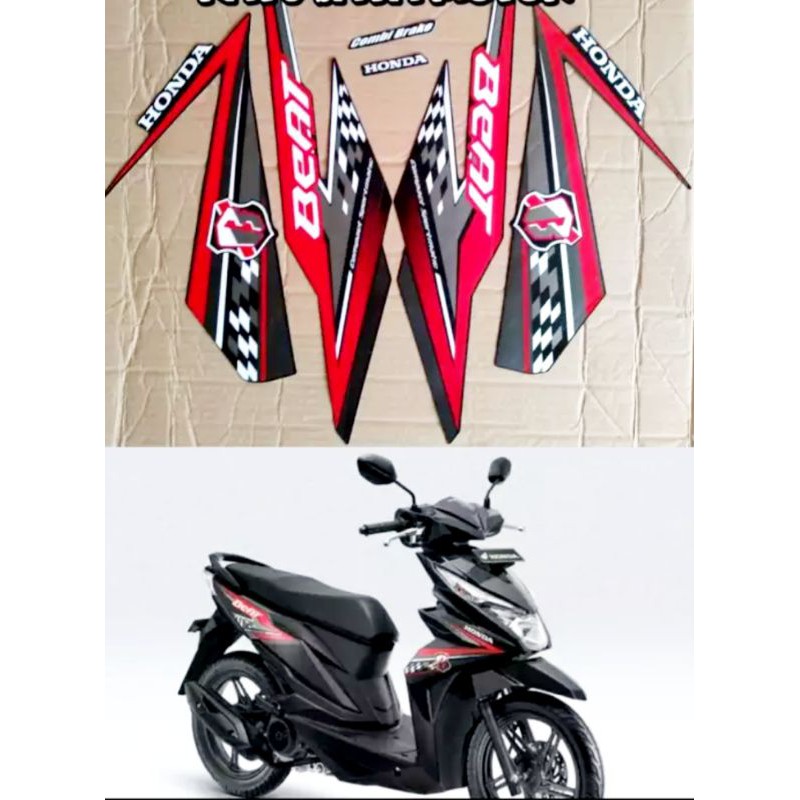 striping stiker beat new 2018 hitam