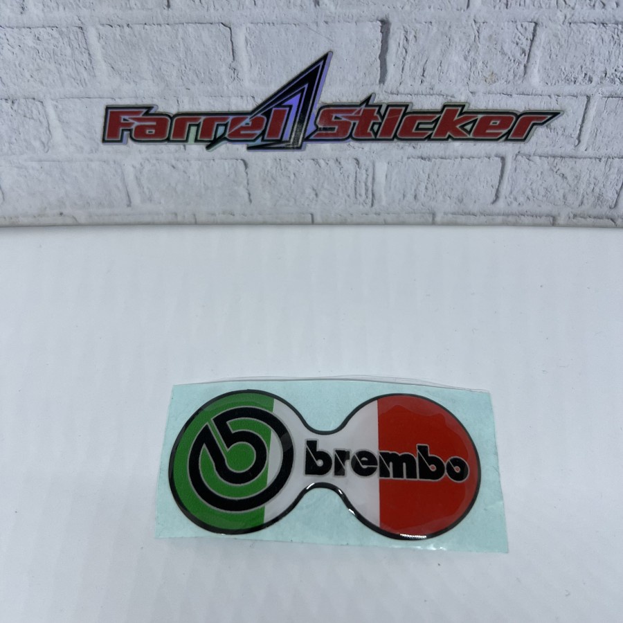 stiker BREMBO sticker KALIPER DOUBLE PISTON BREMBO TIMBUL