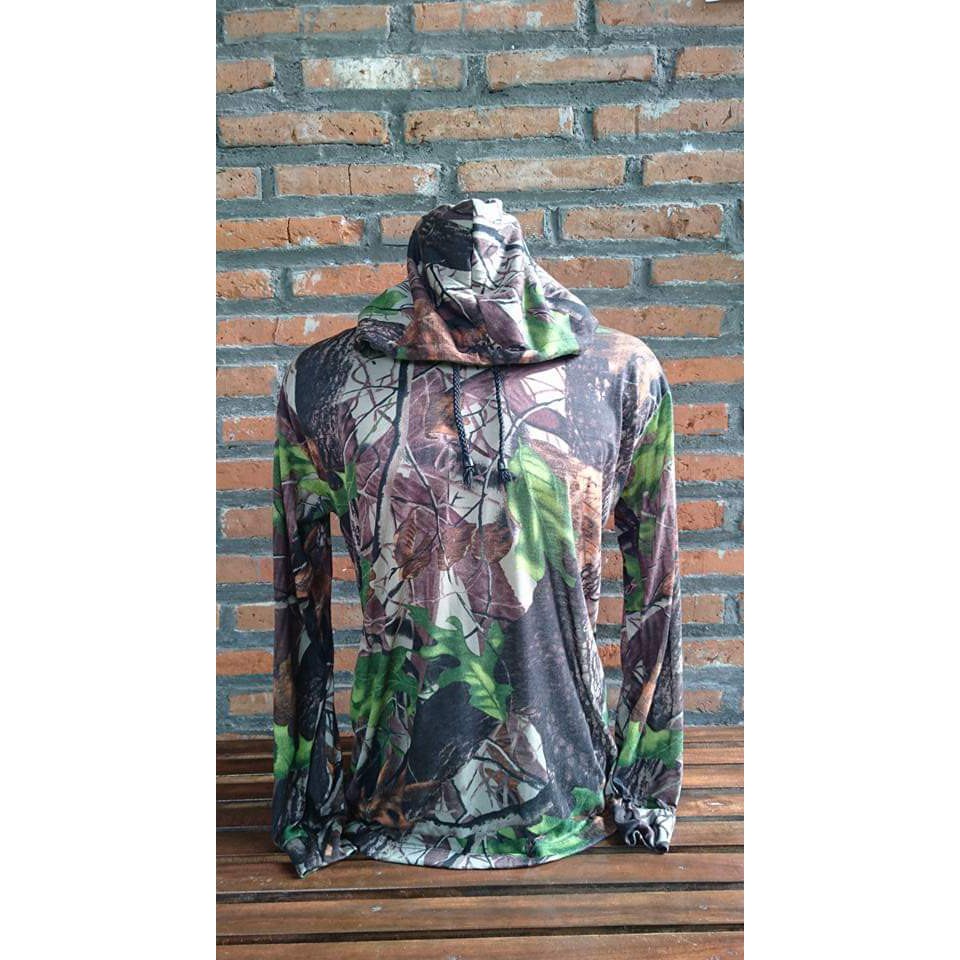 Kaos Hoodie Panjang Camo Perbakin Oak Tree Hunting