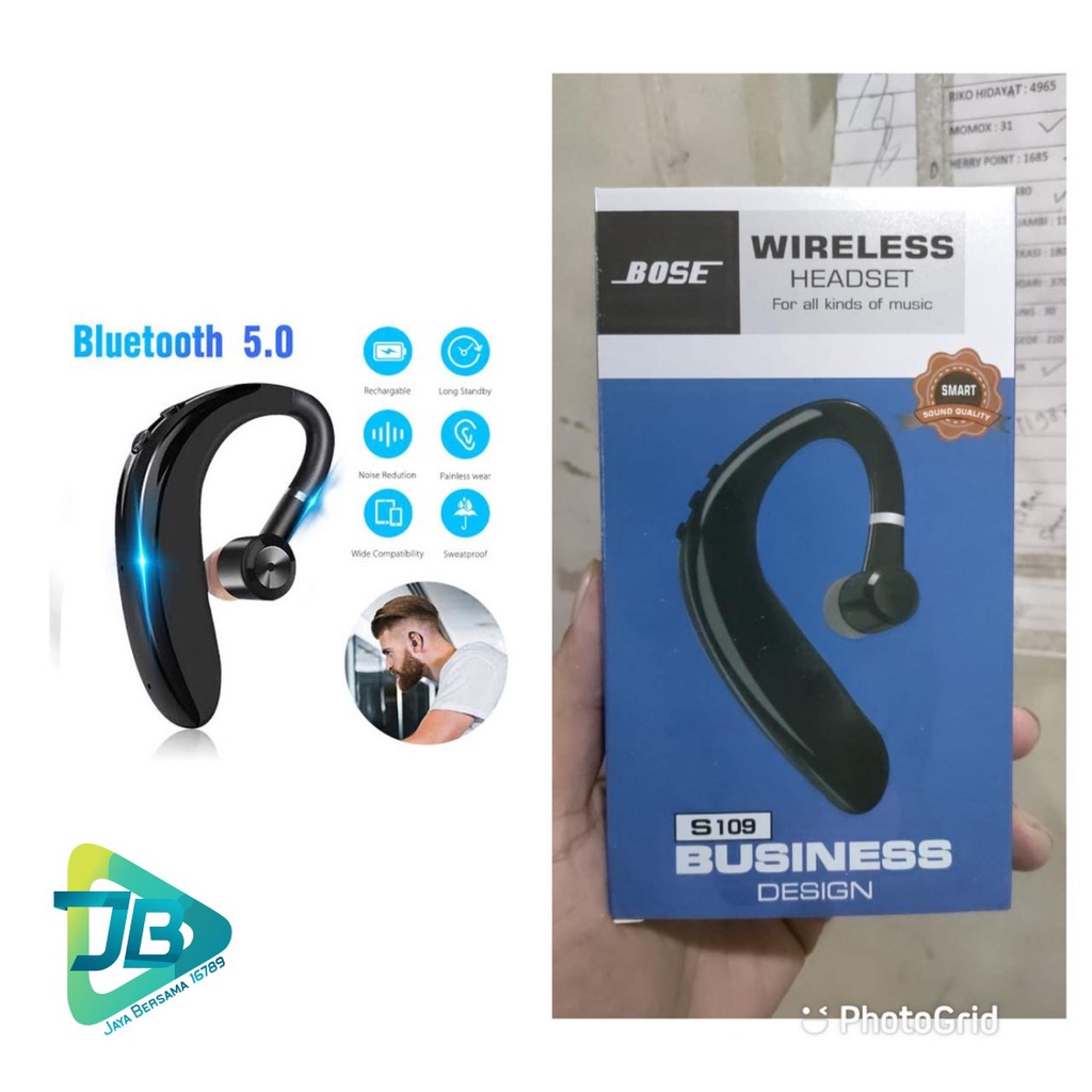 BM029 Headset earphone bluetooh wireles single S109 busines for oppo xiaomi vivo ORIGINAL JB4851