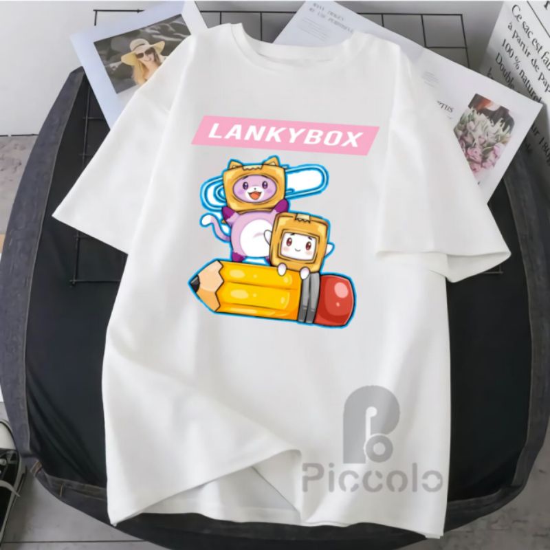 Best Seller Kaos Anak Dewasa Lanky Box Adam Justin Youtuber Terbaru/bahan premium