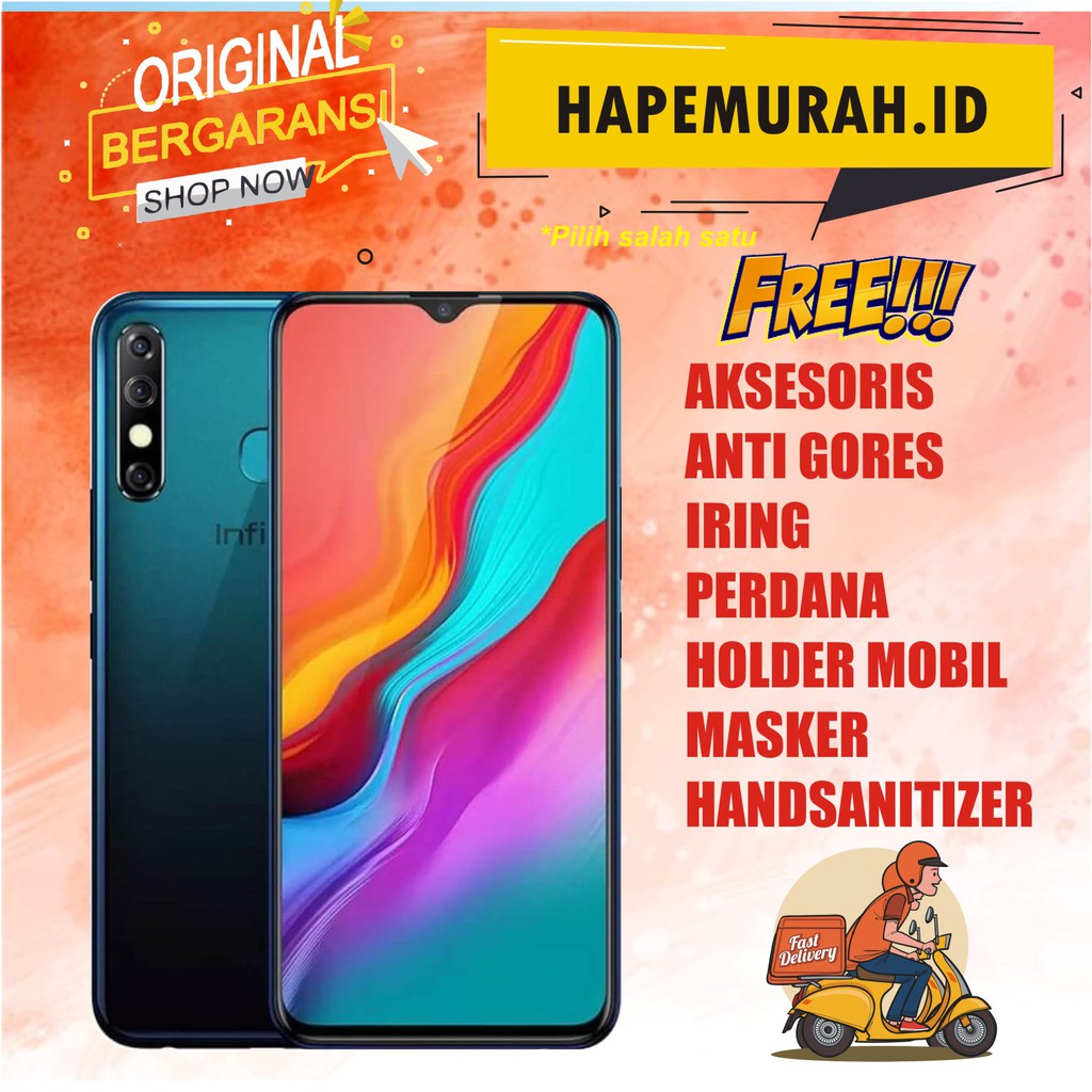HP Infinix X650C HOT 8 Midnight Black Ram 4/64 Murah