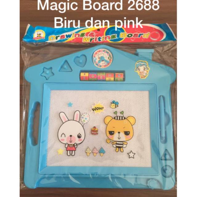 

Magic board, papan tulis ajaib plus mainan, drawing & writing board