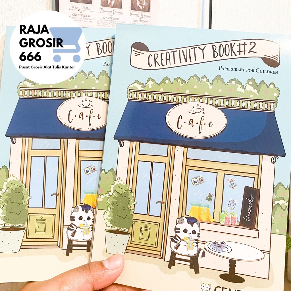 

Buku Centle Papercraft + Sticker Anti Air Creativity Book Activity Buku Aktivitas Anak Memotong