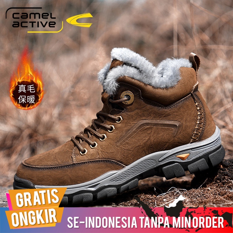 Sepatu Pria Import Boots Casual Camel Active Original Salju Boots Pria Wol Musim Dingin Bulu Berjaja