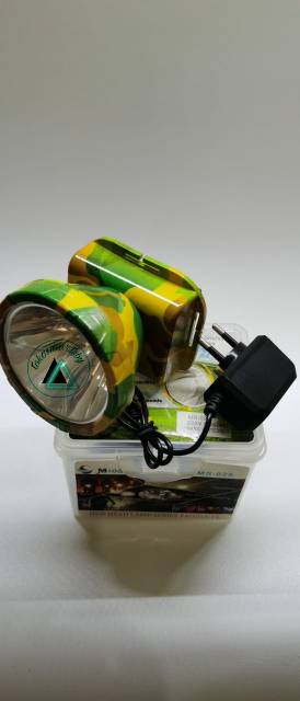 Senter Kepala 50 Watt MS 029 Bisa Charge / 50 Watt Head Lamp Kuning Atau Putih