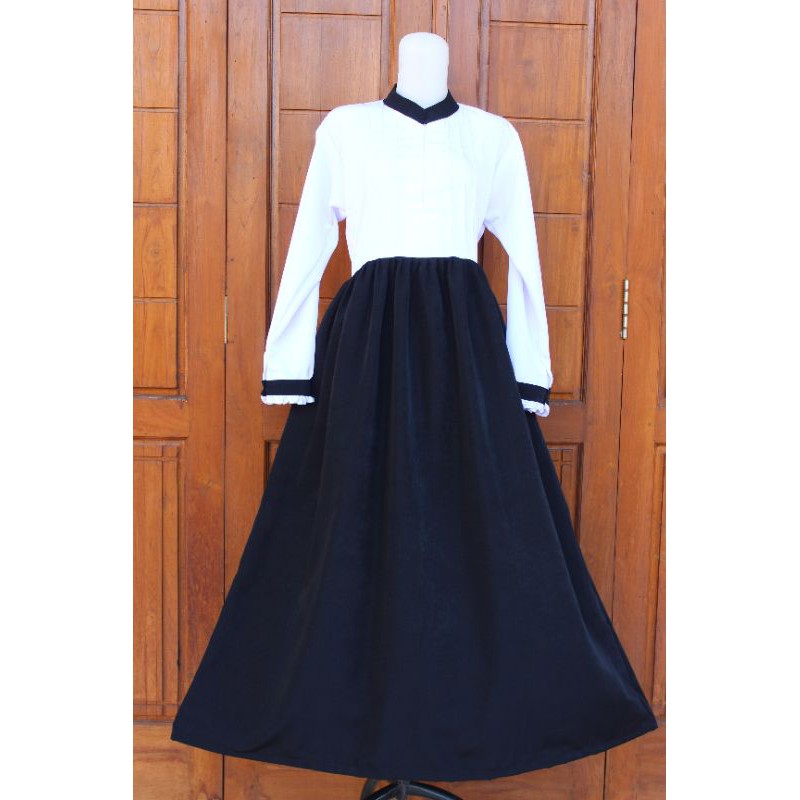 Seragam Hitam Putih Gamis PNS PDH