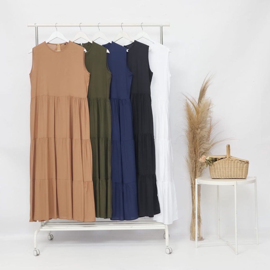 JOVITA INNER DRESS/LONG DRESS/MAXI DRESS katun rayon uniqlo