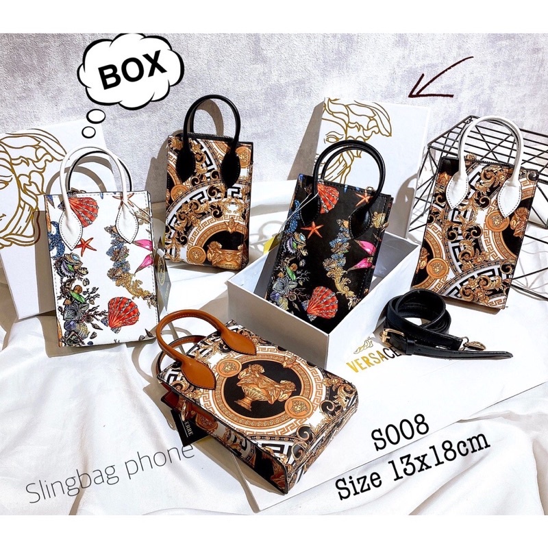 TAS SELEMPANG VERSACE SLINGPHONE BAG KODE S008 + INVLUDE BOX