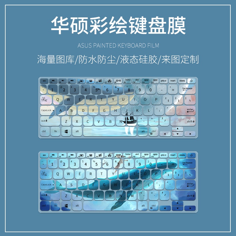 Film Pelindung Debu Keyboard Laptop Motif Kartun Bunga Untuk Asus ADOU14 14 Inch V4000F X412F Y406 Adolbook14 A412D V4000 Y4200 V4200 R412F Y440 X412 X4200