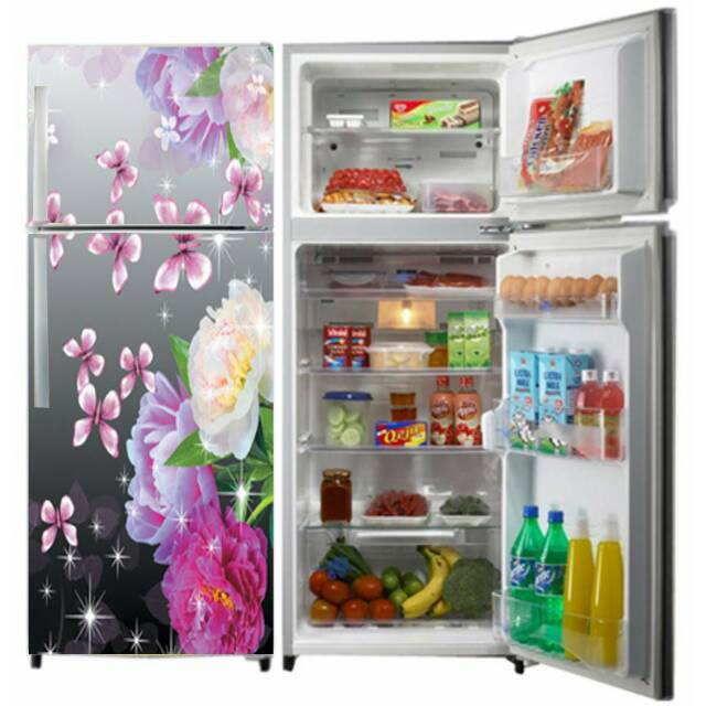 Variasi stiker kulkas bunga mawar