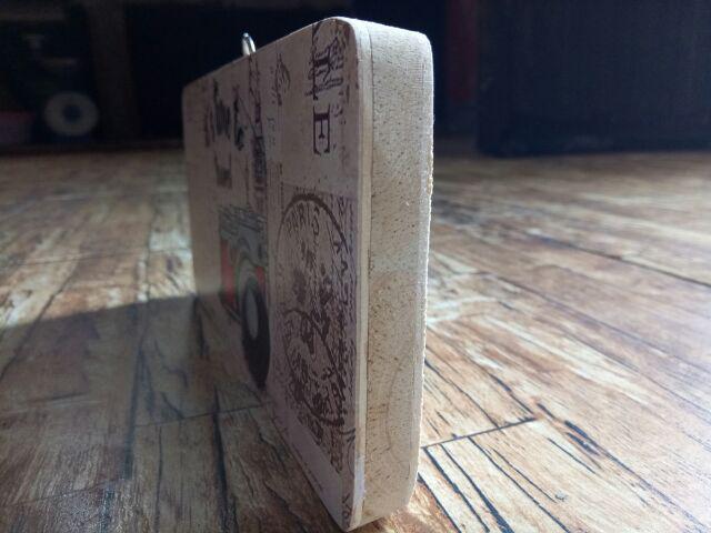 Dekorasi Dinding/poster Kayu / Ukuran Kecil 10x20cm / Time To Trevel